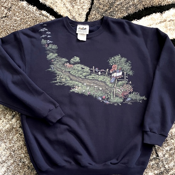 NORTHERN REFLECTIONS VINTAGE 
WOMENS SWEATSHIRT 
NAVY BLUE - Picture 1 of 10